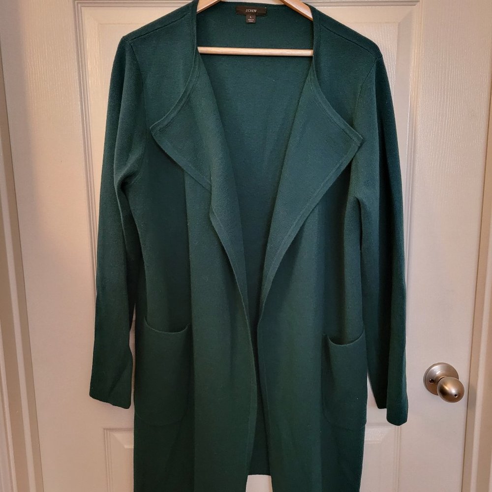 J. Crew Juliette collarless sweater blazer